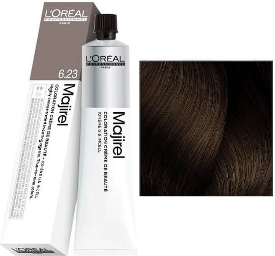 L'Oréal Professionnel Majirel Vopsea de Păr 6.23 Blond Închis Irizat Auriu 50ml
