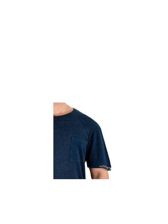 Sseinse Men's Short Sleeve T-shirt Navy Blue