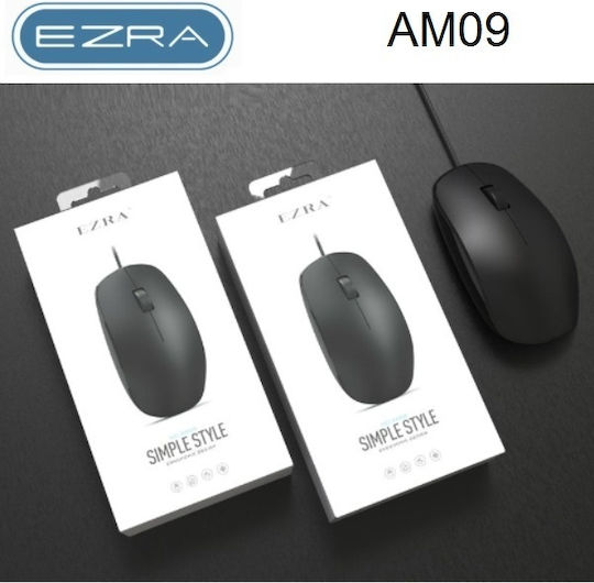Ezra AM09 Wired Mouse Black