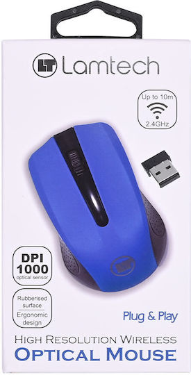 Lamtech LAM021264 Ασύρματο Ποντίκι Μπλε