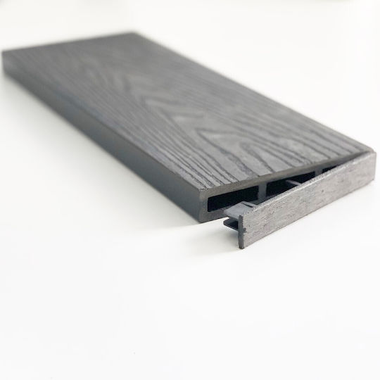 Showood 3D Πάνελ Τοίχου Κήπου Γκρι Ανοιχτό από WPC 360x2x12εκ. Γκρι