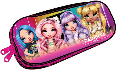 Gim Rainbow High Pencil Case with 1 Compartment Fuchsia