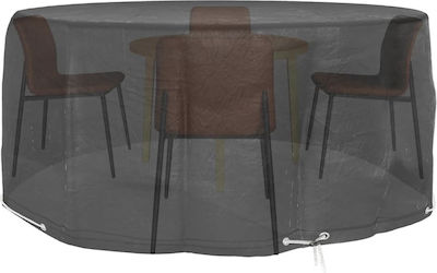 vidaXL Waterproof Dining Table Cover Black 260x260x90cm 2pcs