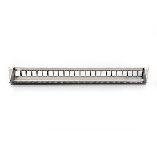 Digitus Patch Panel Keystone για Rack 1U 19" 24 Θυρών Μαύρο