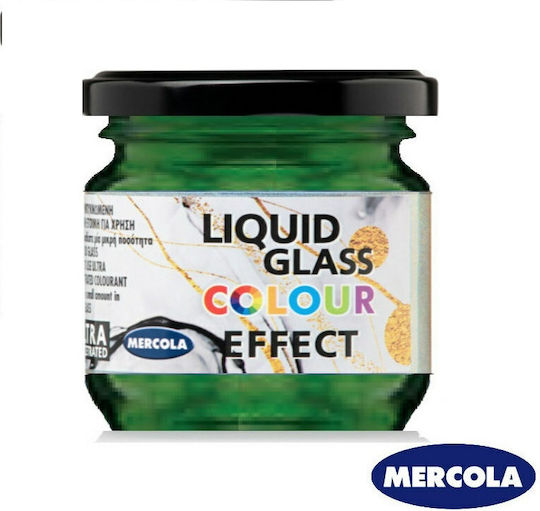 Mercola Metallic Effect Художествена боя Зелена за Течно стъкло и Стъкло 30мл