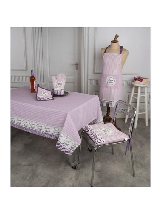 Flamingo 6903 Cotton Tablecloth Lilac 140x180cm