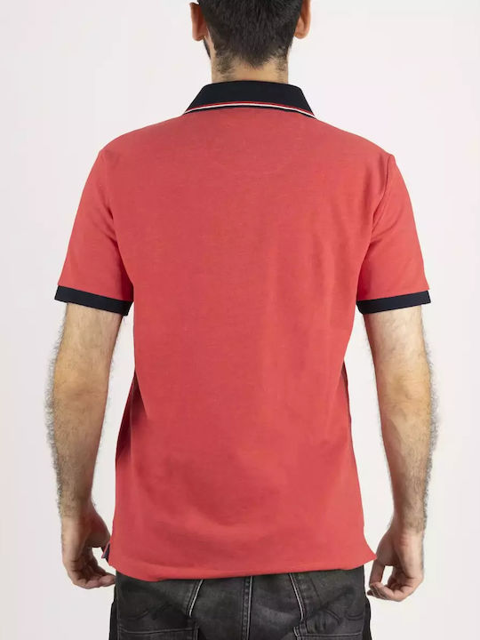 Polo Kurzarmbluse Orange
