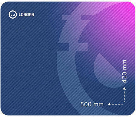 Lorgar LRG-GMP135 Gaming Mouse Pad Large (500mm) Μωβ