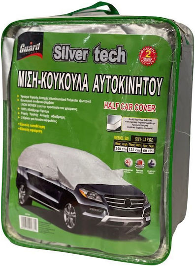 Guard Car Half Covers with Carrying Bag 340x122x60cm Waterproof Large for SUV/JEEP