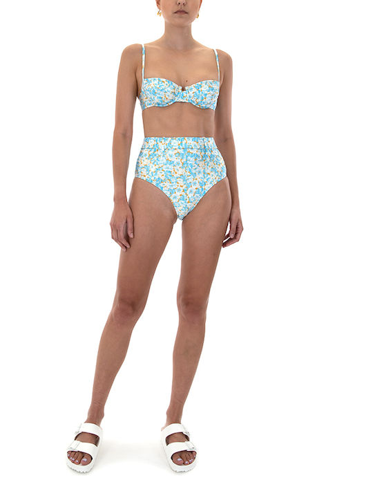 Bikini Slip Ψηλόμεσο Γαλάζιο