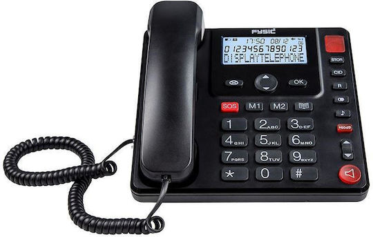 Fysic FX-3940 Ενσύρματο Τηλέφωνο Γραφείου Μαύρο