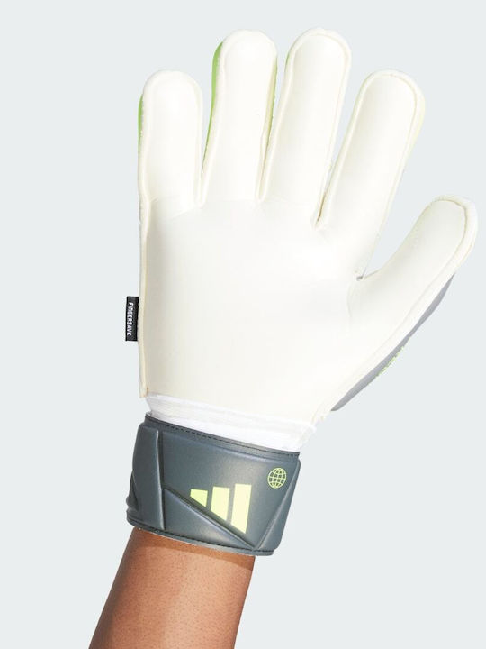 adidas Predator Match Fingersave Γάντια Τερματοφύλακα Ενηλίκων Λευκά