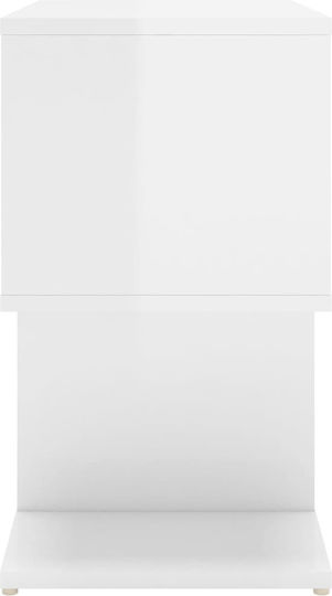 Κομοδίνα Ξύλινα Λευκά 2τμχ 50x30x51.5cm