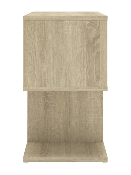 Wooden Bedside Tables Sonoma Oak 2 Pieces 50x30x51.5cm