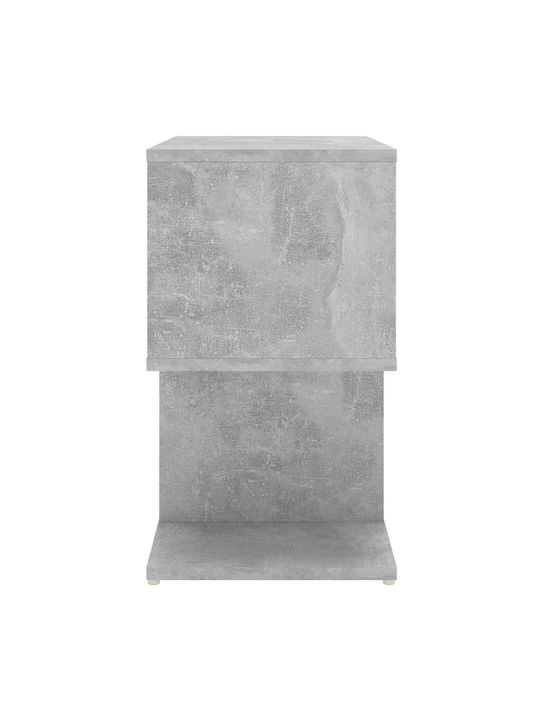 Κομοδίνο Ξύλινο Γκρι Σκυροδέματος 50x30x51.5cm
