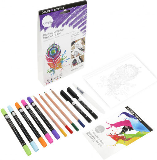 Daler Rowney Simply Set de Colorat 23x15cm 16buc