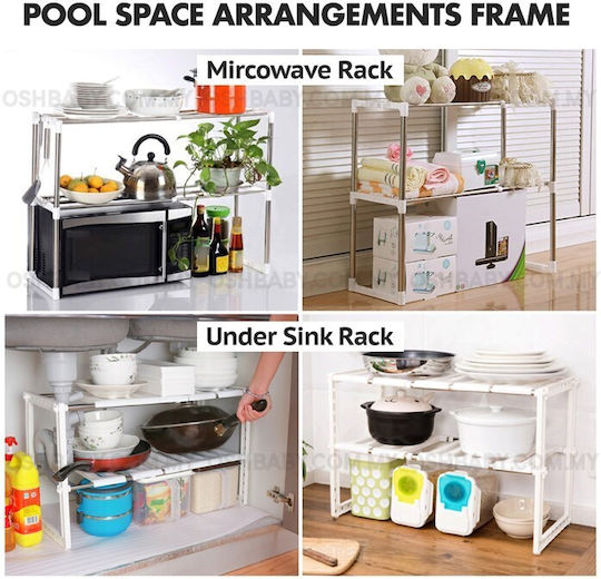Plastikregal für im Schrank Rack 50x70cm Weiße