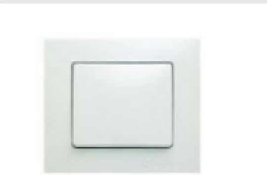 Makel Lillium Dublu Prize de Rețea și Telefon RJ45/RJ11 cu Cadru Tip Cat5 în Culoare Albă 32001037