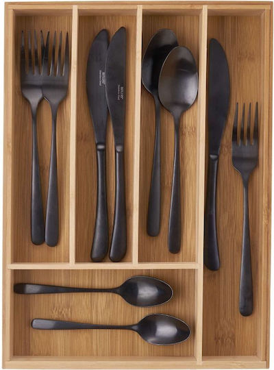 Butlers Tăvi Pentru Tacâmuri De Sertar Din Lemn 34x26x5cm Maro Butlers Tăvi Pentru Tacâmuri De Sertar Din Lemn 34x26x5cm Maro