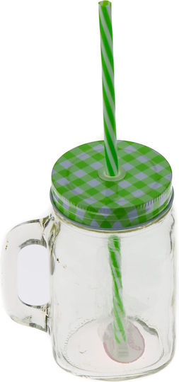 Viosarp Glass Water made of Glass with straw 400ml