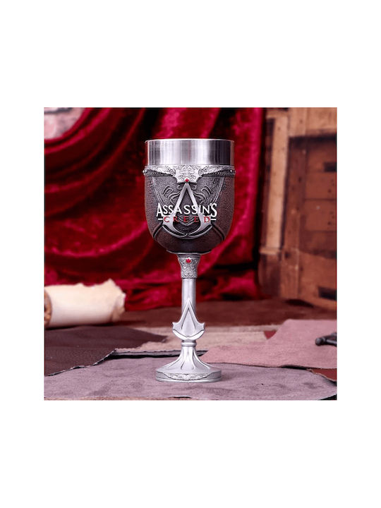 Nemesis Now Glass for White and Red Wine made of Stainless Steel in Black Color Goblet