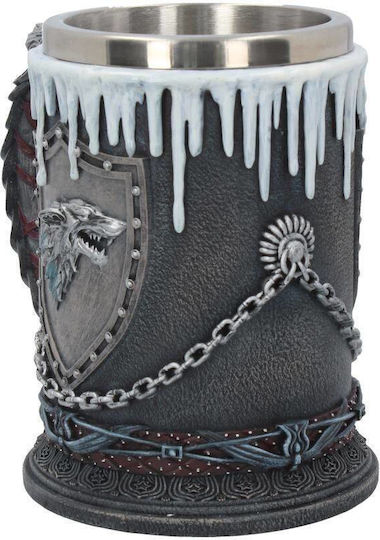 Nemesis Now Tankard Pahar Pentru Bere Inox Gri 620ml