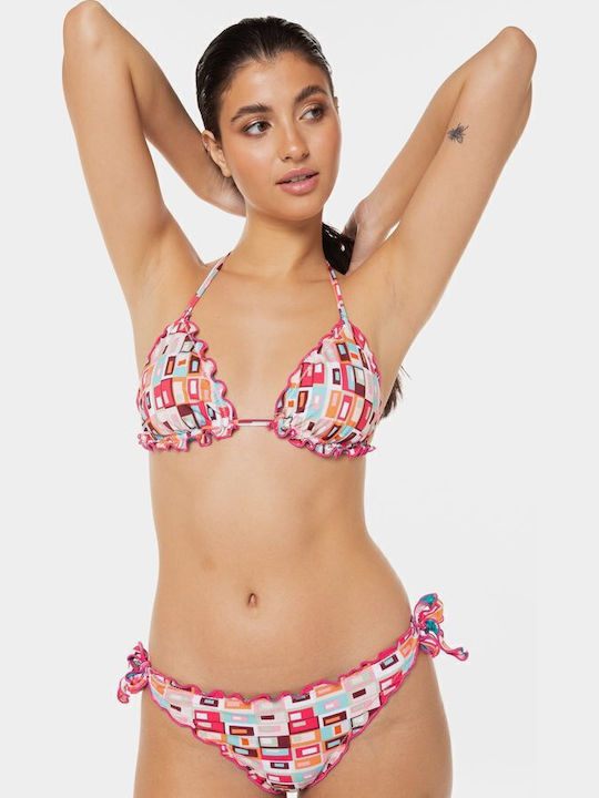 Bikini Set Triangle Top & Slip Bottom Fiocchi Miami/dk.rose
