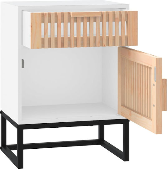 Комоди Дървени Бежов 2бр 40x30x55.5см