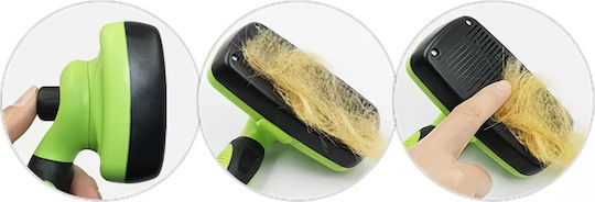 Brush Small for Short-Haired Dogs for Coat Cleaning Green