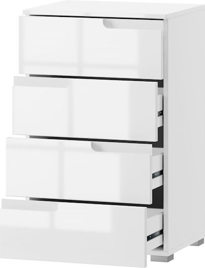 Polihome Kleine Aufbewahrungsmöbel Aurora Weiße M50xB40xH80cm
