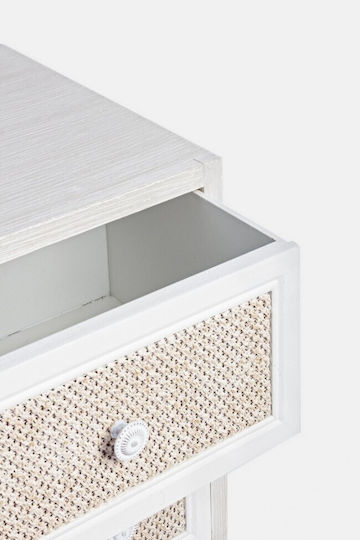 Comoda pentru Dormitor Lemnoasă Montiel cu 5 sertare Albă 60x33x72.5buc