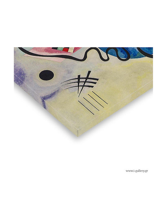 I-gallery Yellow Red Blue Gemälde Kopie von Wassily Kandinsky auf Leinwand 100x70cm