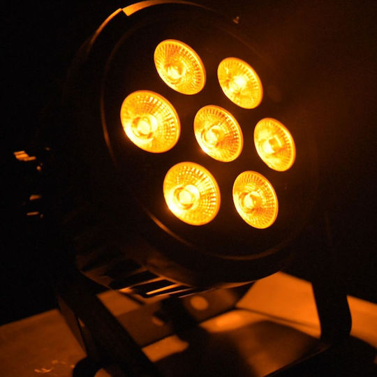 Light4me Φωτορυθμικό Spot LED PAR DMX Black RGBWA