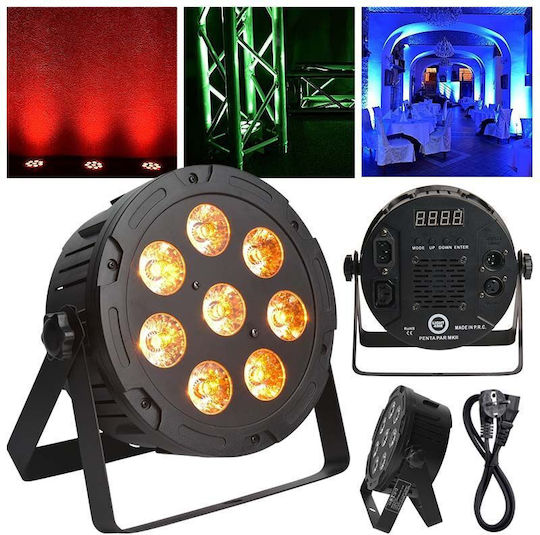 Light4me Φωτορυθμικό Spot LED PAR DMX PENTA MKII RGBWA