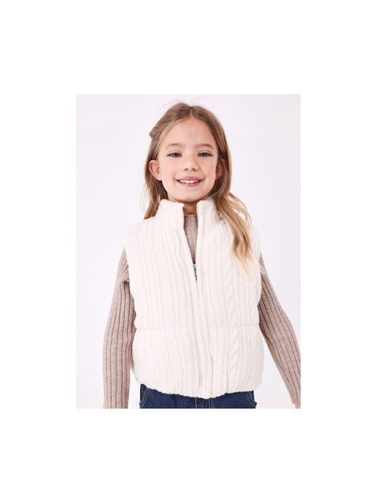 Mayoral Kinderjacke Ärmellos Kurz Beige