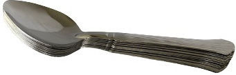 HOMie Linguri Metalice Argintii 20cm 12351 12 Bucăți