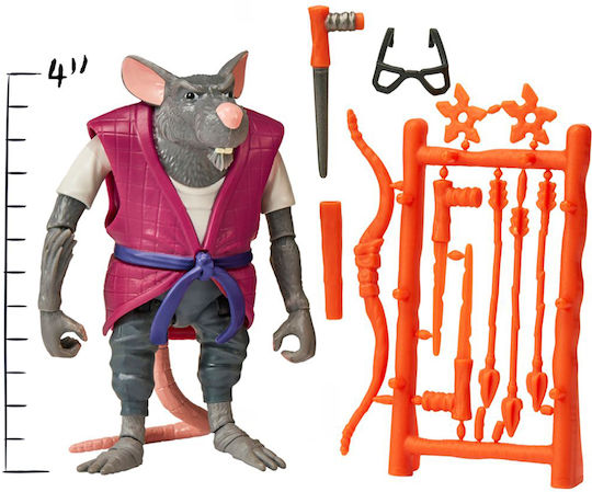 Φιγούρα Δράσης Tmnt Turtles Χελωνονιντζάκια Splinter για 4+ Ετών