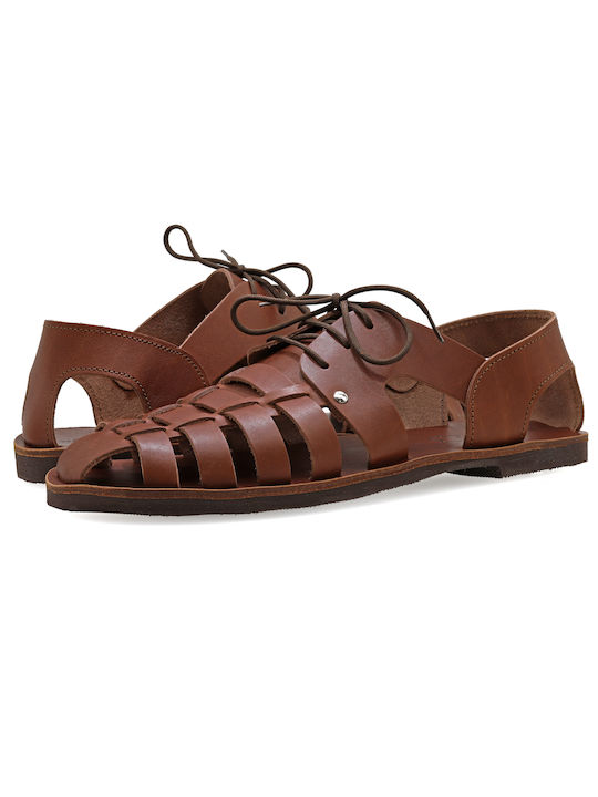 Βάκχος Men's Sandals Brown