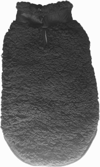 Μπουφάν Σκύλου Fleece Μαύρο Large με Μήκος Ράχης 42 εκ.