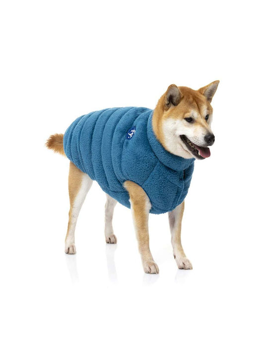 Fuzzyard Haine pentru câini Fleece Albastru Mici cu Lungimea Spateului 26 cm