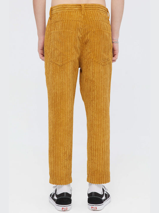 Aristoteli Bitsiani Men's Trousers in Relaxed Fit Yellow
