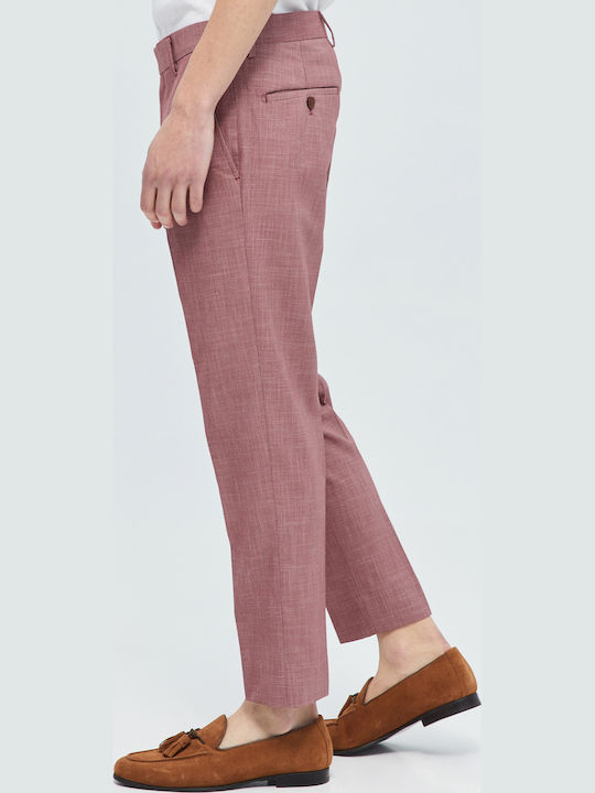 Pantaloni cu Croială Slim Roșu