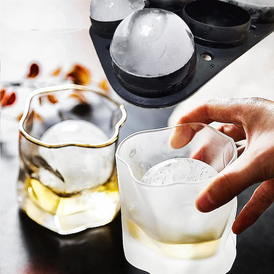 Viosarp Ice Cube Mold Round Silicone 6 Slots Gray 5206753041023