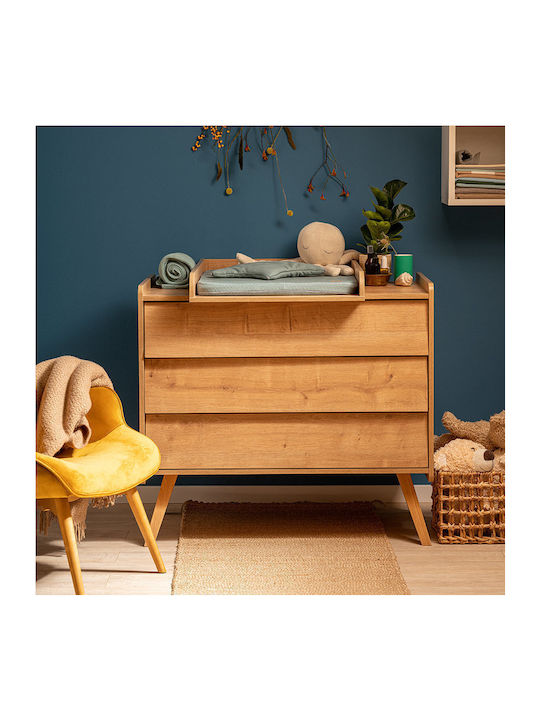 Kids Chest of Drawer Vintage with 3 Drawer 100x58.5x90εκ.