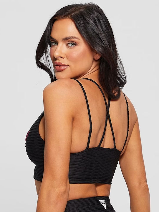 Guess Women's Sports Bra without Padding Black