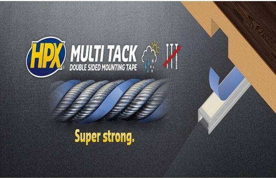 HPX Multi tack Selbstklebend Doppelseitiges Klebeband Bunt 19mmx25m 1Stück