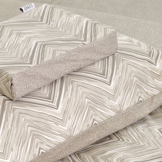 Lino Home Iconic Κουβερλί Μονό Βαμβακερό Μπεζ 160x240cm