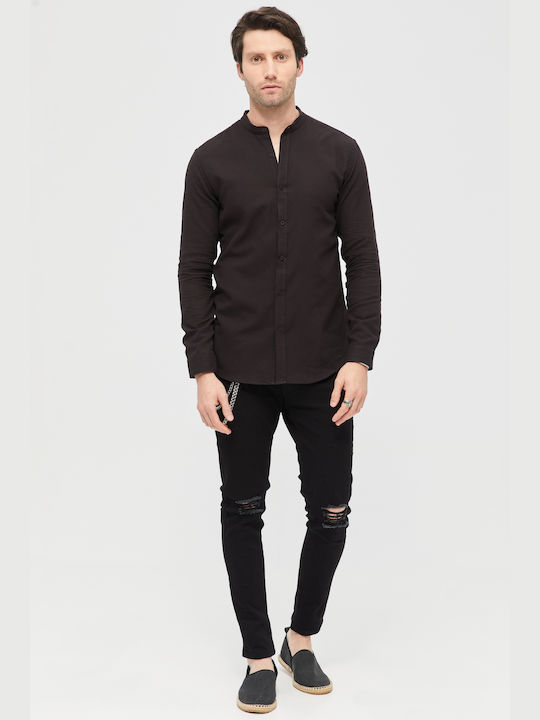 Aristoteli Bitsiani Men's Shirt Long Sleeve Black