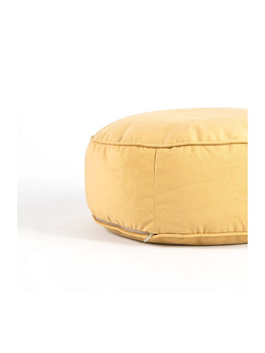 Bean Bag Chair Stool Yellow 60x20x20cm POFF-M-A028