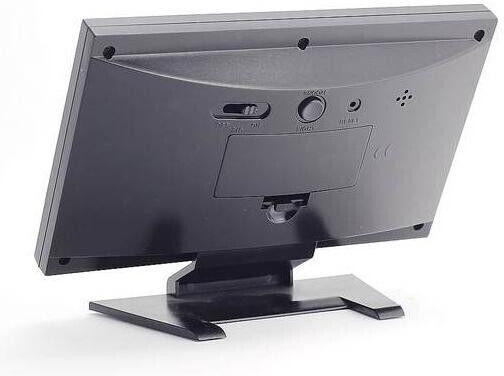 DS-8082 Schwarze Digital Tischuhr LCD mit Wecker
